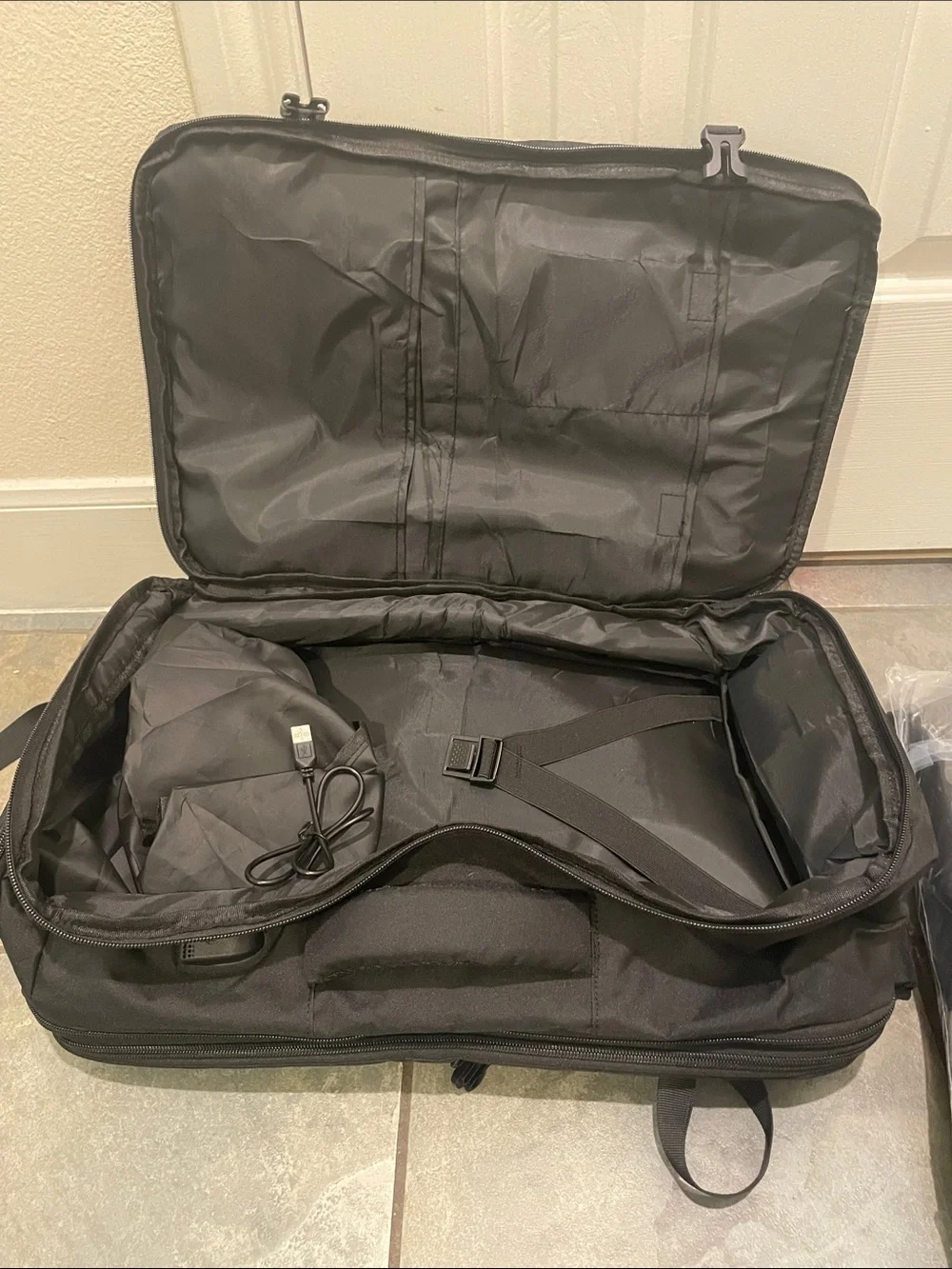 BUNDLE - Black Men's Travel Backpack - Sleek Carry Bag